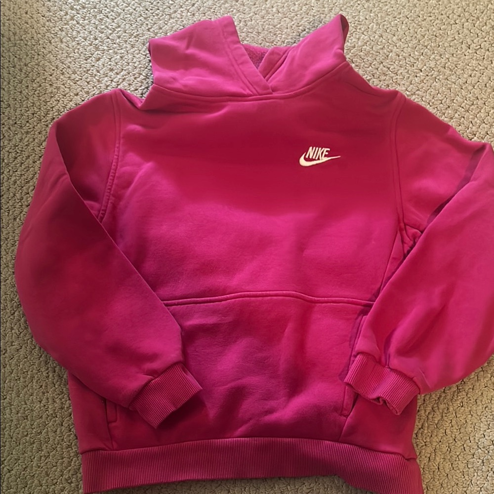 Nike Pink Sweatshirt Classic Pullover Hoodie